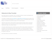 Tablet Screenshot of bluefountain.com
